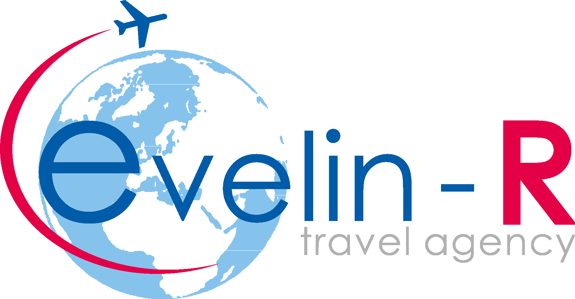 Evelin R Travel Agency Logo Vector Logo